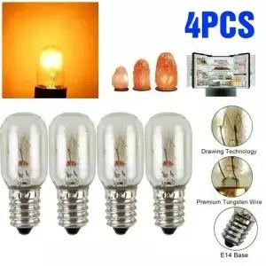 1/4/8PCS E14 소금 램프 글로브 전구 15W AC220V-240V 빈티지 백열 냉장고 오븐 교체