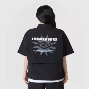 엄브로 시어서커 반팔 스탠넥 아노락 블랙 UR221CWT63 6505942