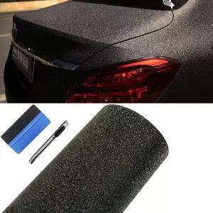 LZLRUN 글리터 다이아몬드 샌디 스파클 자동차 비닐 랩 매트 필름 스티커 DIY 셀프 접착 라인스톤 장식