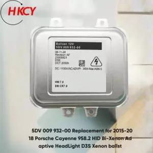 호환HKCY 5DV00932000 HID 바이제논 어댑티브 헤드라이트 D3S 제논 밸러스트 5DV 009 932-00 (2015-2018 포르쉐 카이엔 용)