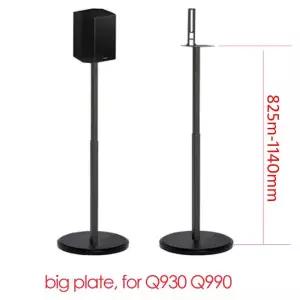 호환(1 쌍 = 2 개) SF10L 82.5cm-114cm 원형 컬럼 베이스 조정 서라운드 사운드 스피커 디스플레이 플로어 스탠드 Q930 Q990B 9500S