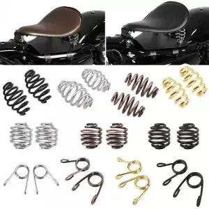 Harley Bobber Softail XL 883 1200 Sportster Touring Road King Dyna 용 오토바이 장착 안장 시트 스프링