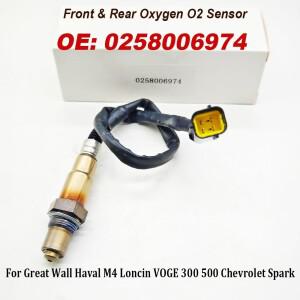 하이 퀄리티 0258006974 전후방 산소 O2 센서 만리장성 하발 M4 Loncin Voge 300 500 Chevrolet Spark용
