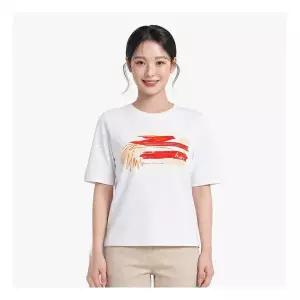 택가 114,000원올리비아하슬러 페인팅 프린트 라운드넥 티셔츠OHEMTS108 796079