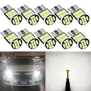 10PCS T10 W5W LED 전구 4014 26SMD Canbus 168 194 신호 램프 흰색 자동차 인테리어 주차 위치 조명지도