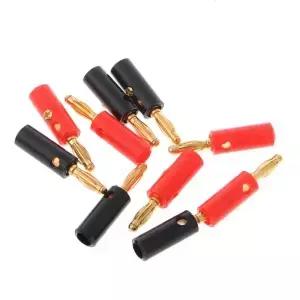 10개 4mm 금도금 o 스피커 와이어 케이블 나사 바나나 플러그 커넥터 Adap