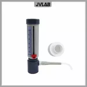 실험실 병 상단 디스펜서 경제적 인 0-25 ml 조정 가능한 액체 추가 장치 GL45 어댑터가있는 반자동