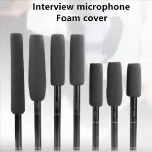 1PC 마이크 커버 폼 필터 회의 인터뷰용 카메라 윈드스크린 스폰지 12-21cm 길이