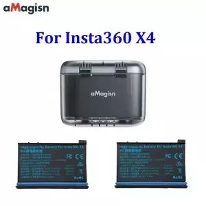 Insta360 X4 용 aMagisn 충전 박스 2500mAh 고용량 배터리 360 ONE X 4 액세서리 저온
