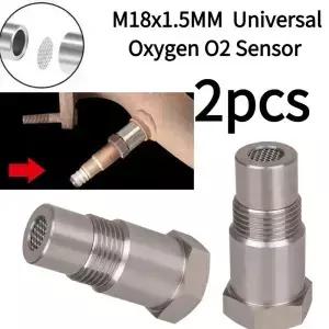 2PCS M18x1.5MM 자동차 범용 산소 O2 센서 스페이서 어댑터 개조 액세서리 내구성 있는