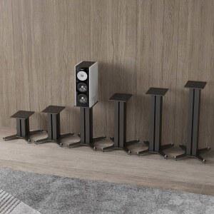 철제 스피커 받침대 스탠드 쌍 거치대 모니터 우퍼 북쉘프 22x28x30cm한