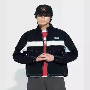 엄브로 크리스피 타슬란 긴팔 바람막이 자켓 블랙 UR224CJK59 6228662