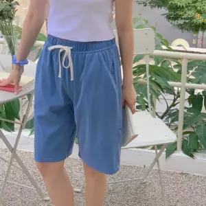 [옷자락]여자 썸머밴딩팬츠 버뮤다 5부 데님 휘뚜루 청반바지