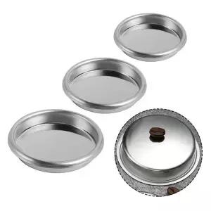 1pc 커피 블라인드 필터 바구니 51 58mm 스테인레스 스틸 반자동 기계의 역세 용 비 가압 컵