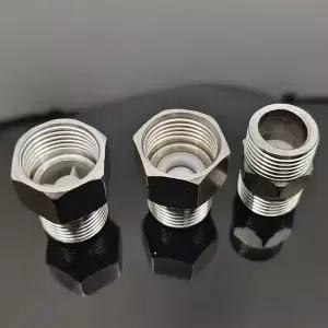 암수 나사 변기 체크 밸브 황동 니켈 도금 단방향 역수 역류 1/2 인치 G1/2 20mm