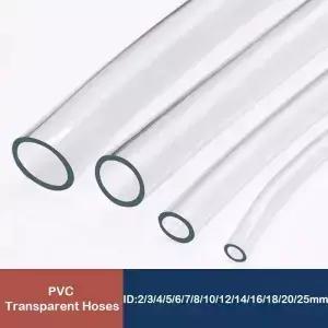 투명 PVC 플라스틱 호스 하이 퀄리티 워터 펌프 튜브 2 3 4 5 6 8 10 12 14 16 18 20 25mm 내경 1m 3m 5m