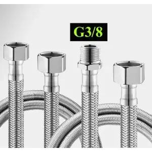 단일 냉수 수도꼭지용 SUS304 유럽 표준 G3/8 배관 호스