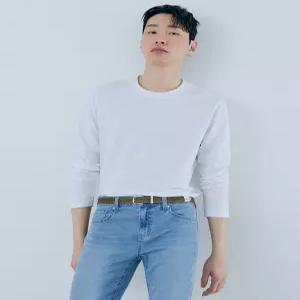 게스 MQ1K9451 여성 맨투맨 기모맨투맨 [CORE] 유니 미니 삼각 긴팔 티셔츠 60463