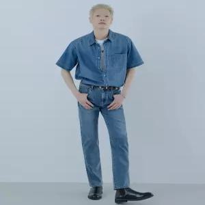 게스 NQ2DE113 여성 청바지 데님 [ON] 1color 남성 저온스 하이라이즈 스트레이