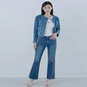 게스 OQ2DE122 여성 청바지 데님 [ON] 1color 저온스 슬림 부츠컷 MBL 6270644