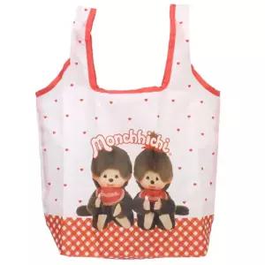몬치치 에코백 시장가방 접이식 장바구니 페어 캐릭터 데일리 가방 W27xH50xD12cm