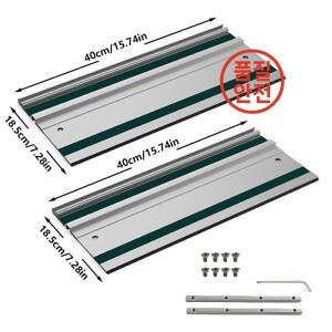 1/2Pc 트랙 톱 가이드 레일 원형 용 알루미늄 압출 스트레이트 컷 DIY 목공 도구