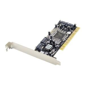 SiI3114 SATA 컨트롤러 칩 확장 카드  PCI to Sata 변환 RAID 콘트로용 어댑터 내장  4 포트
