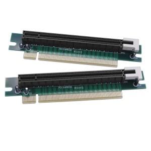 90/180 학위 PCI Express 16X 남성-여성 라이저 카드 X16-X16 슬롯 1U 2U 서버 케이스 용 도구 어댑터 보호