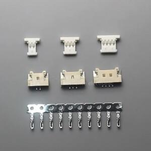 10 세트 MX1.25 51146 커넥터 1.25mm 초박형 SMD 수평 소켓 + 하우징 터미널 2P 3P 4P 5P 6P