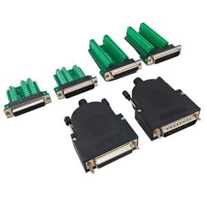 얇은 DB25 솔더 프리 암수 25PIN 커넥터 25 핀 어댑터 보드 터미널 직렬 포트 병렬 플러그