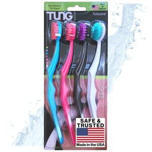TUNG BRUSH 클리너 제품 방지 방지를 미국산 위한 세척 4팩 플라스틱 스크레이퍼 구취