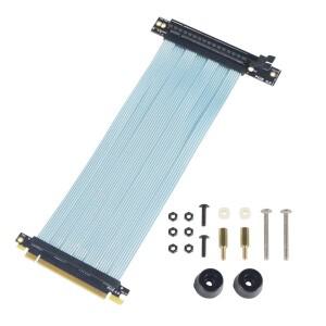 수직 GPU 익스텐션 PCIe 4.0 X16 라이저 케이블  NZXT H1 270 ° 역방향 직각  PHANTEKS 217e 섀시 그래픽