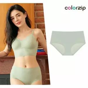 원더브라 하이웨이스트 골지 프리컷 팬티그린 778955