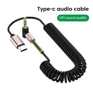 USB C to 3.5mm 잭 AUX 오디오 케이블 어댑터 헤드폰 헤드셋 스피커용 Aux 와이어 코드 타입-C 변환