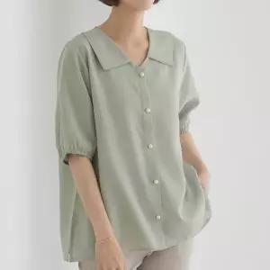 [마담4060]엄마옷 마담4060 세라카라진주버튼 여성 데일리 블라우스 -RBL2606133-