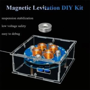 마그네틱 부상 DIY 전자 키트 실험용 코일 푸시다운 모듈 회로 용접 키트(중량 지지 50g)