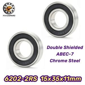 6202RS 베어링 15x35x11mm 깊은 홈 볼 2피스 ABEC-7 이중 2RS 고무 밀봉 고정밀 산업용 전동