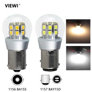 슈퍼 LED 자동차 조명 S25 1156 BA15S P21W Canbus 6 V ~ 12V 3W 브레이크 후진 전구 방향 지시등 DRL 테일