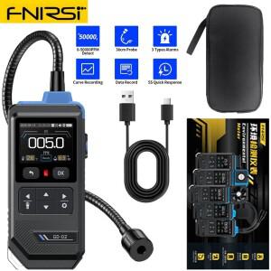 FNIRSI GD-02 휴대용 가스 누출 감지기 50000PPM 소리 및 빛 경보 가연성 메탄 LPG