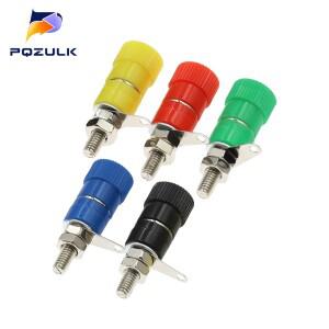 5피스 4mm 바나나 소켓 전문 바인딩 포스트 너트 플러그 잭 커넥터 니켈 도금