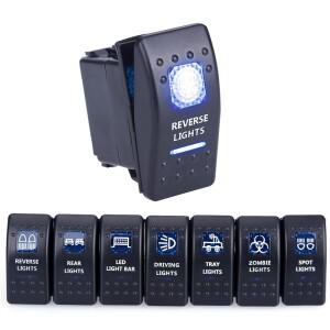 5pin 자동차 스위치 보트 트럭 라이트 토글 방수 24V 바  블루 로커 역방향 후면 조명 12V