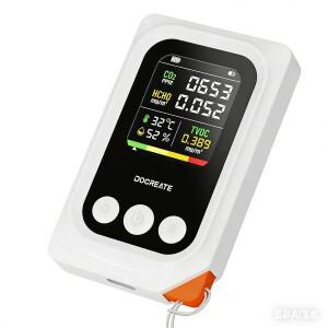 5in 1 공 감지기 TVOC/CO2/HCHO/온도 습도 모니터 가정 사무실 차량 실내 휴대용 테스터