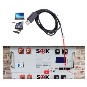 SOK SK48V 태양 전지 BMS 직렬 변환기 케이블 USB-RJ11 RJ12 FTDI FT231XS RS232 에너지 장비 용