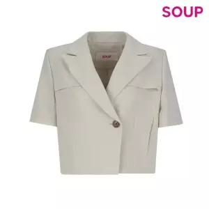 [숲][SOUP] 폴리 숏 슬리브 재킷 (OA5JKQ9)