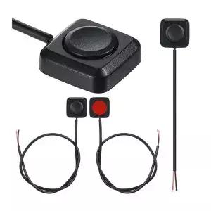 1Pc 순간 푸시 버튼 On Off 스위치 검정색 플라스틱 12V 24V 자동차 알람 DIY 손전등 표면 실장 미니
