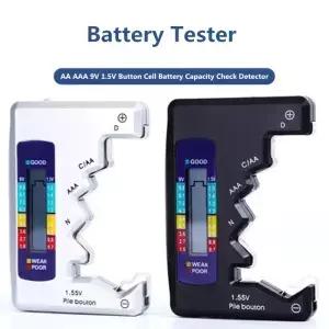 디지털 배터리 테스터 LCD 디스플레이 C D N AA AAA 9V 1.5V 버튼 셀 용량 확인 감지기 커패시턴스 진단