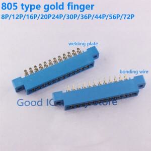 805 스트립 커넥터 3.96mm 피치 12/16/20/24/30/36/44/56P/72 핀 PCB 마운트 카드 엣지 소켓 16P 20P 30P 3
