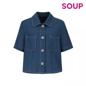 [숲][SOUP] 포켓 반팔 크롭 재킷 (SA5JK31)