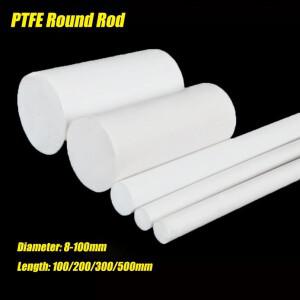 흰색 폴리 테트라플루오로에틸렌 PTFE 막대  직경 8-70mm 단단한 원형