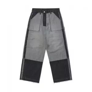 매장정품 노메뉴얼 NOMANUAL REVERSED CARPENTER DENIM PANTS - WASHED BLACK NMWF52DP03WBK 175819